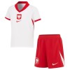 Maillot de Supporter Pologne Domicile Euro 2024 Pour Enfant